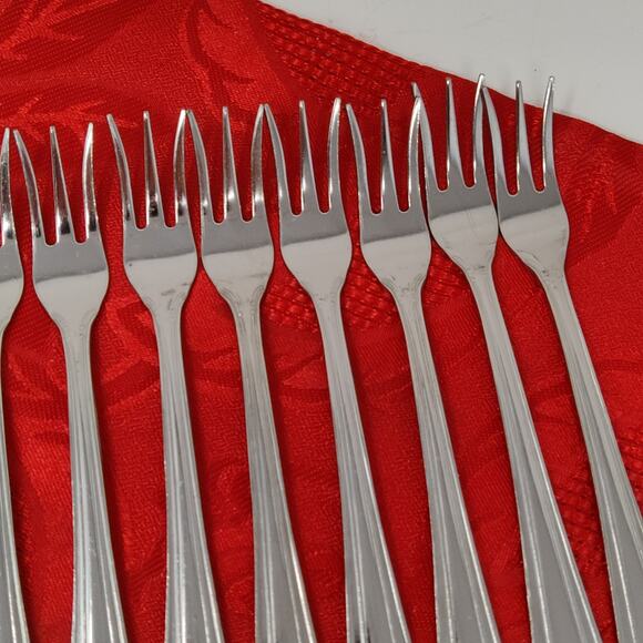 12X Royal Household Stainless 18-0 - Cocktail Seafood Shrimp Forks - Picture 5 of 14